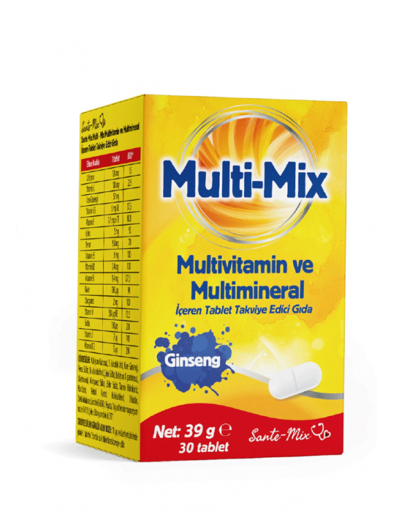 Multi-Mix Multivitamin ve Multimineral
